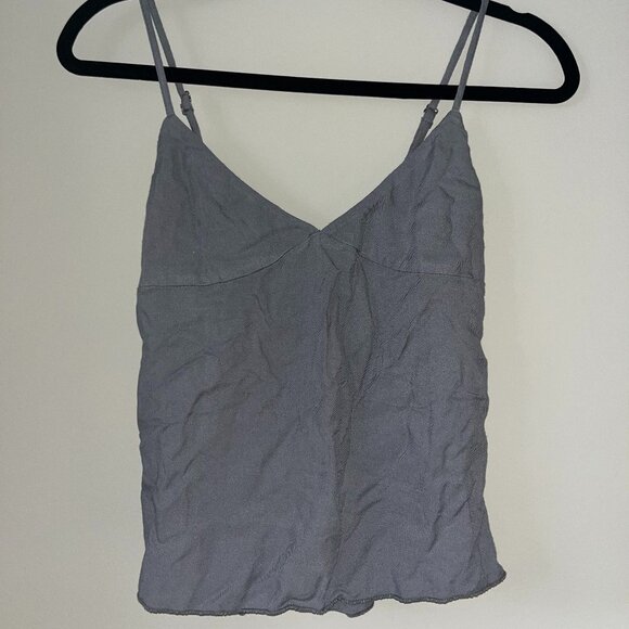 Brandy Melville Grey Flowy Tank Top - Picture 1 of 4